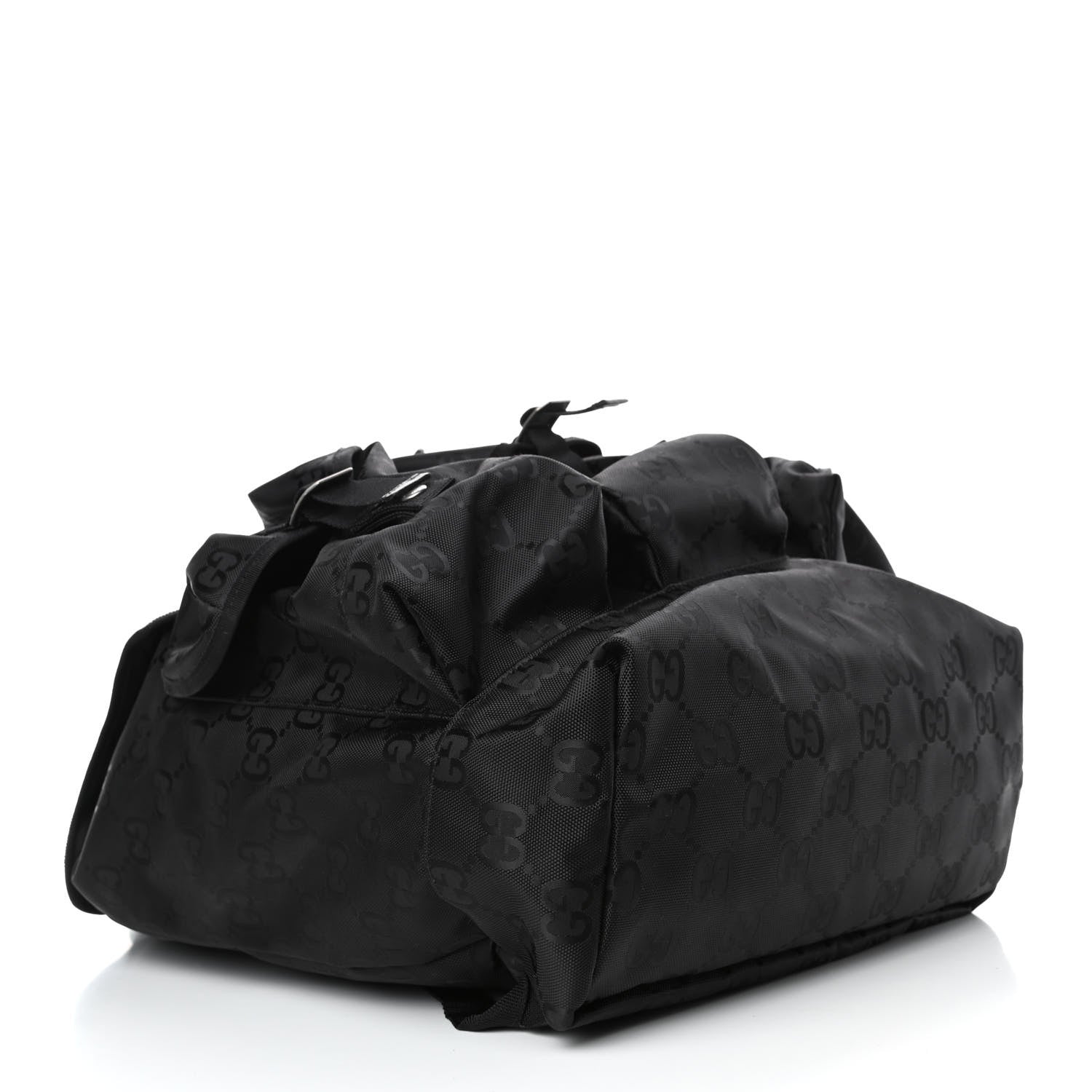 Gucci Econyl Nylon Monogram Off The Grid Utility Pocket Backpack Black 3 of 4