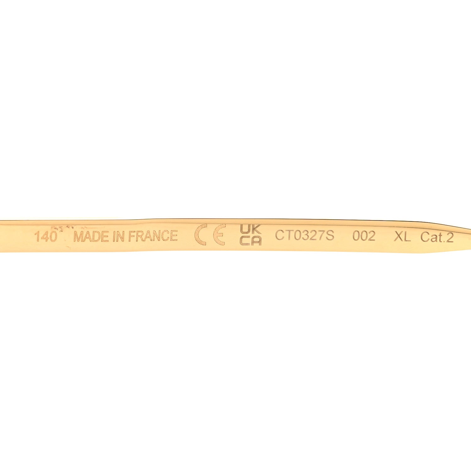 Cartier Santos Sunglasses CT0327S Gold 6 of 7