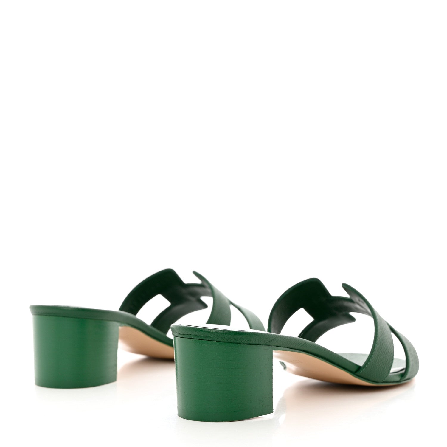 Hermes Epsom Oasis Sandals 38 Vert Cactus 4 of 9