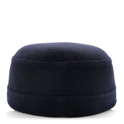 Christian Dior Wool Oblique Reversible Chic Military Cap 58 Blue 5 of 8