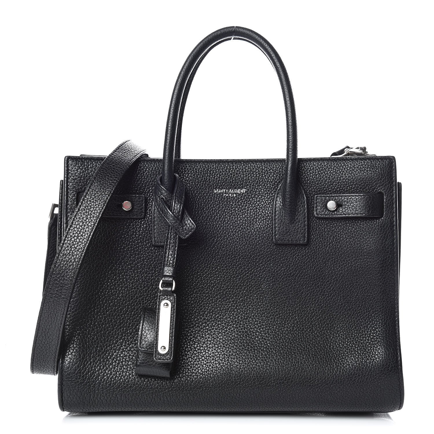 Saint Laurent Grained Calfskin Baby Sac De Jour Souple Black 1 of 18