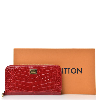 Louis Vuitton Alligator Zippy Wallet Rouge 8 of 8