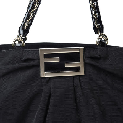 Fendi Zucca Enamel Mia Tote Black 9 of 9