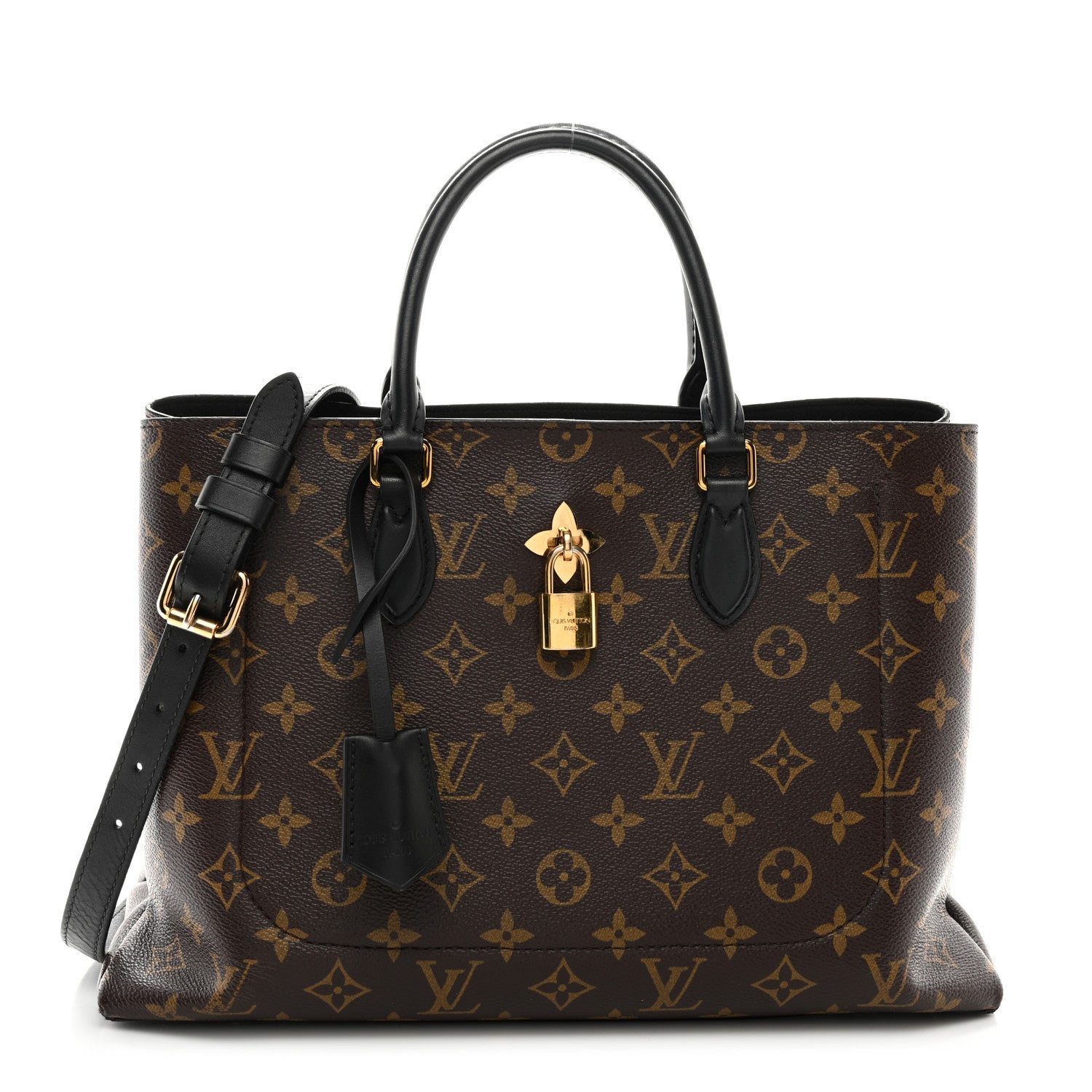 Louis Vuitton Monogram Flower Tote Black 1 of 11
