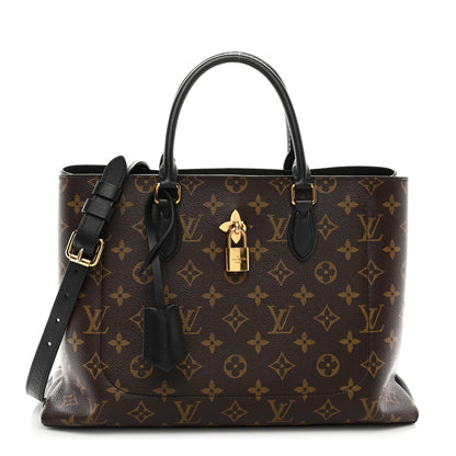 Louis Vuitton Monogram Flower Tote Black 1 of 11