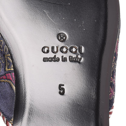 Gucci X DISNEY Jacquard Japanese Donald Duck Embellished Mens Slippers 5 Tide Multicolor Bordeaux 6 of 7