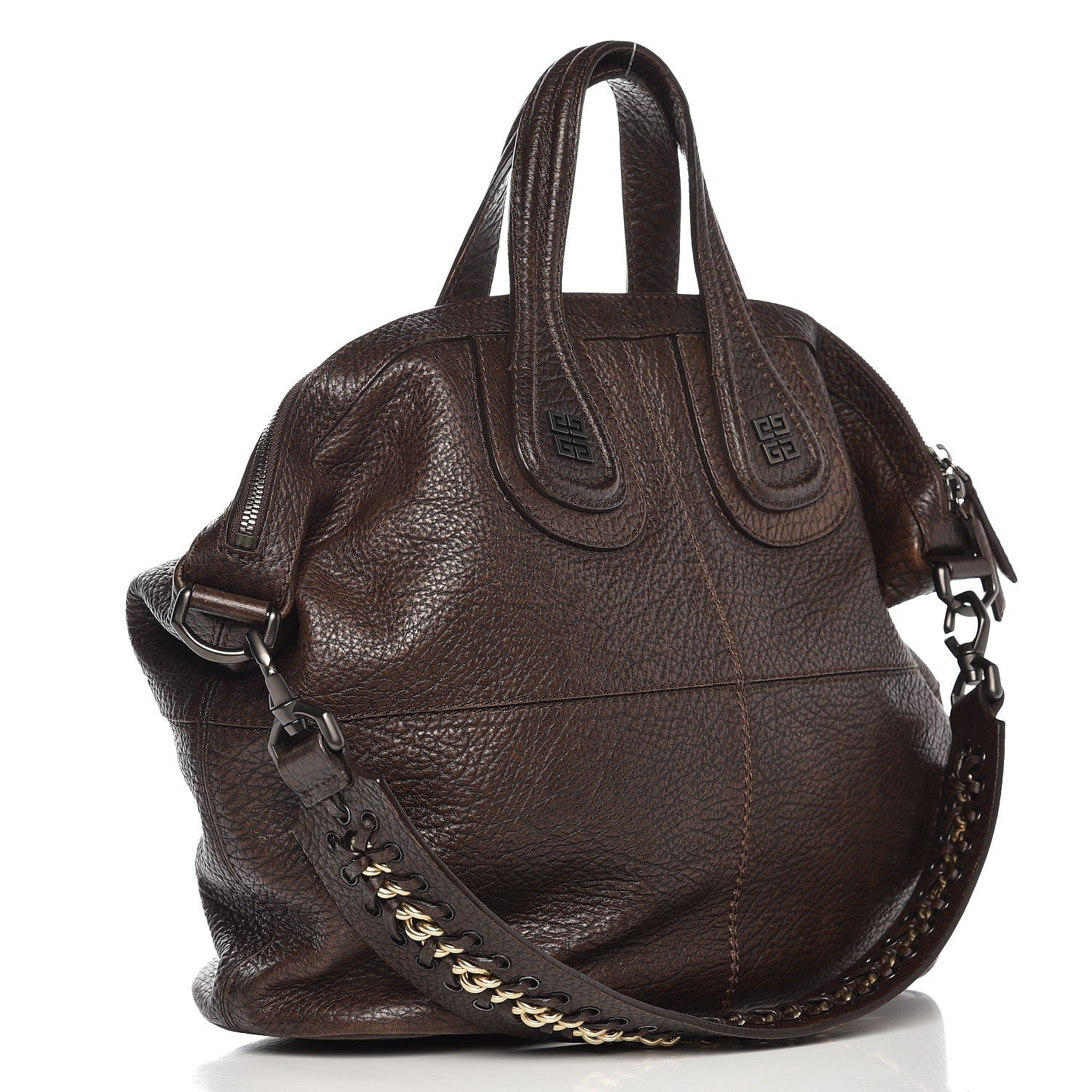 Givenchy Pebbled Calfskin Medium Corset Chain Nightingale Brown 4 of 13