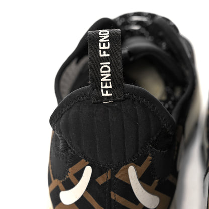 Fendi Technical Mesh Lycra FFreedom Patchwork Sneakers 39 Black Tobacco 14 of 16