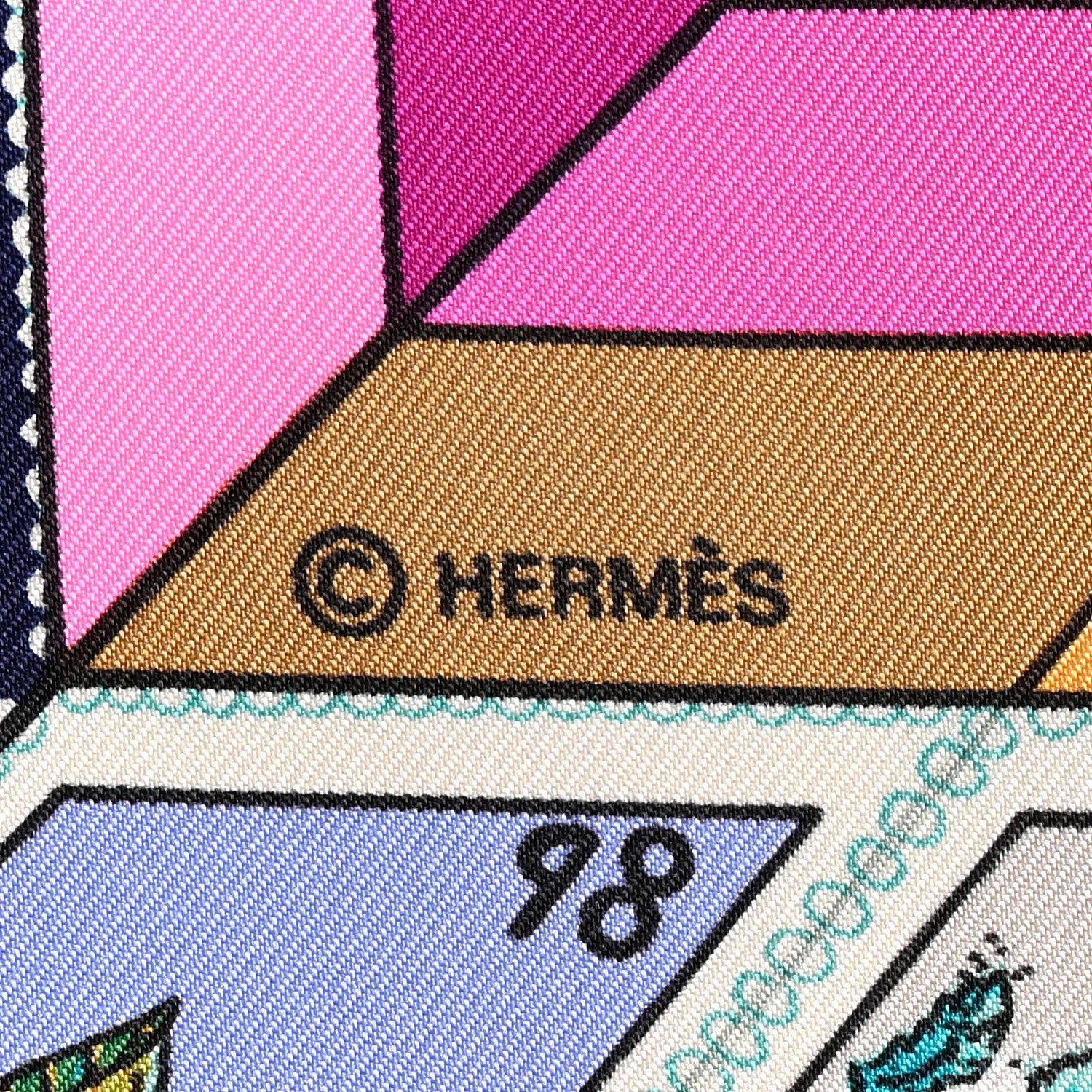 Hermes Silk Correspondance Scarf 90 3 of 3
