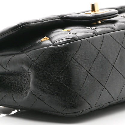 Chanel Lambskin Quilted Studded Mini Rectangular Flap Black 10 of 10
