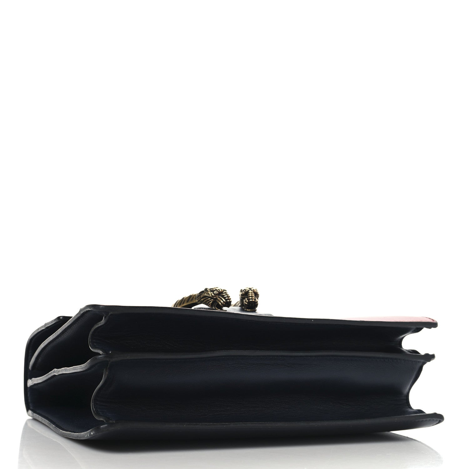 Gucci Moon Calfskin Bamboo Web Medium Dionysus Top Handle Bag Blue Emerald Hibiscus Red 8 of 22