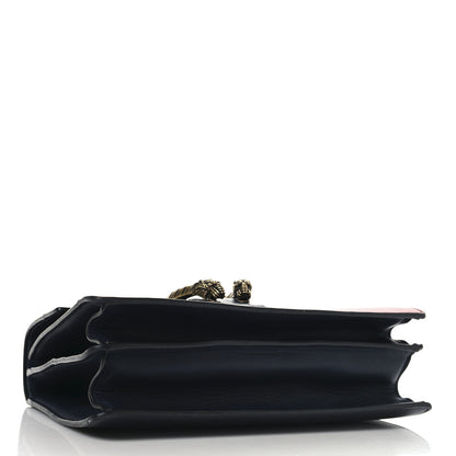 Gucci Moon Calfskin Bamboo Web Medium Dionysus Top Handle Bag Blue Emerald Hibiscus Red 8 of 22