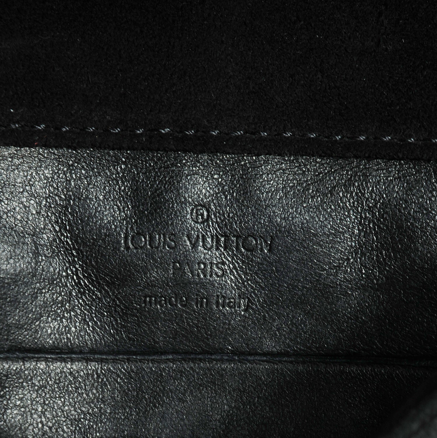 Louis Vuitton Suede SC Slim Clutch Coal 7 of 8