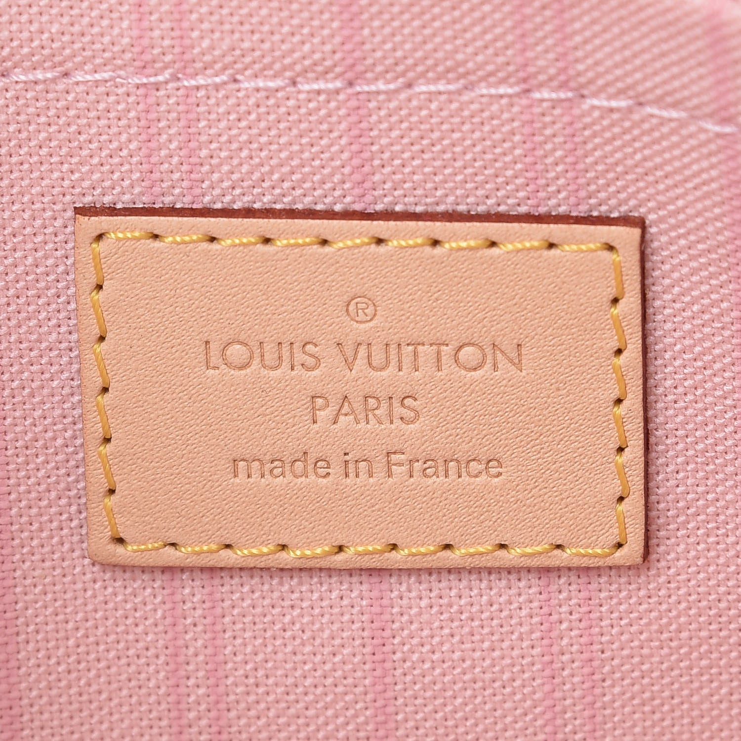 Louis Vuitton Damier Azur Neverfull MM GM Pochette Rose Ballerine 6 of 7