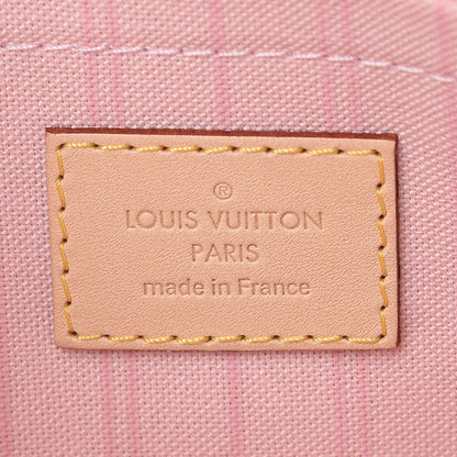 Louis Vuitton Damier Azur Neverfull MM GM Pochette Rose Ballerine 6 of 7