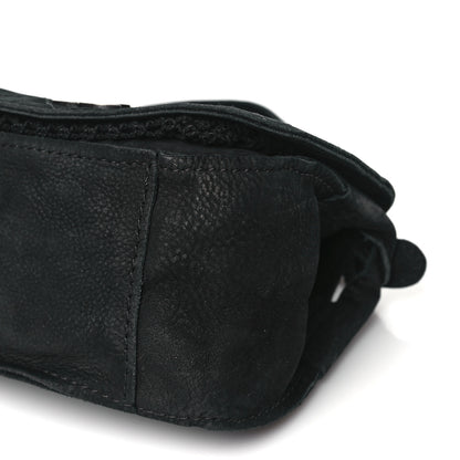Chanel Bullskin Suede Small Highlander Messenger Flap Black 10 of 11