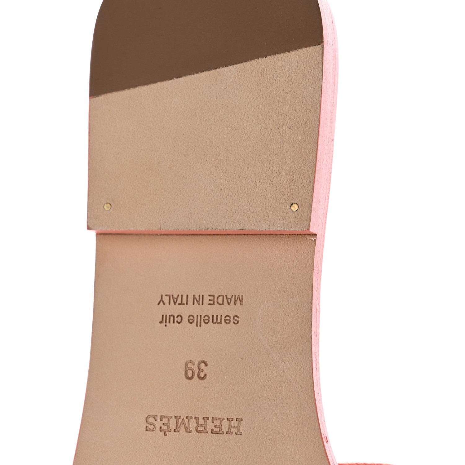 Hermes Epsom Oran Sandals 39 Orange Joey 11 of 19