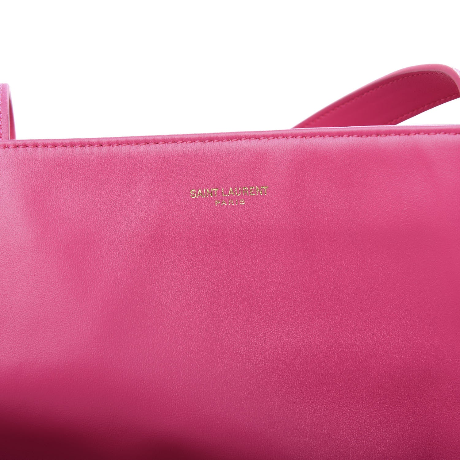 Saint Laurent Calfskin Suede Reversible East West Shopper Tote Fuchsia 9 of 21