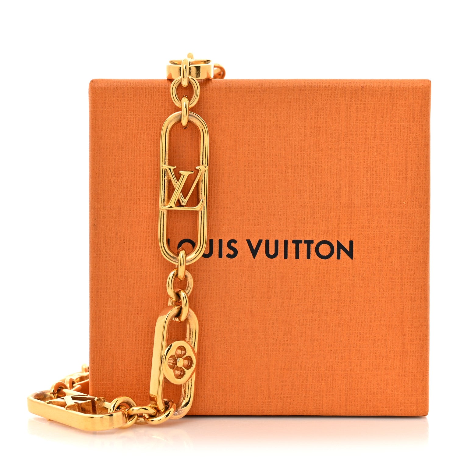 Louis Vuitton Metal My LV Chain Necklace Gold 5 of 5
