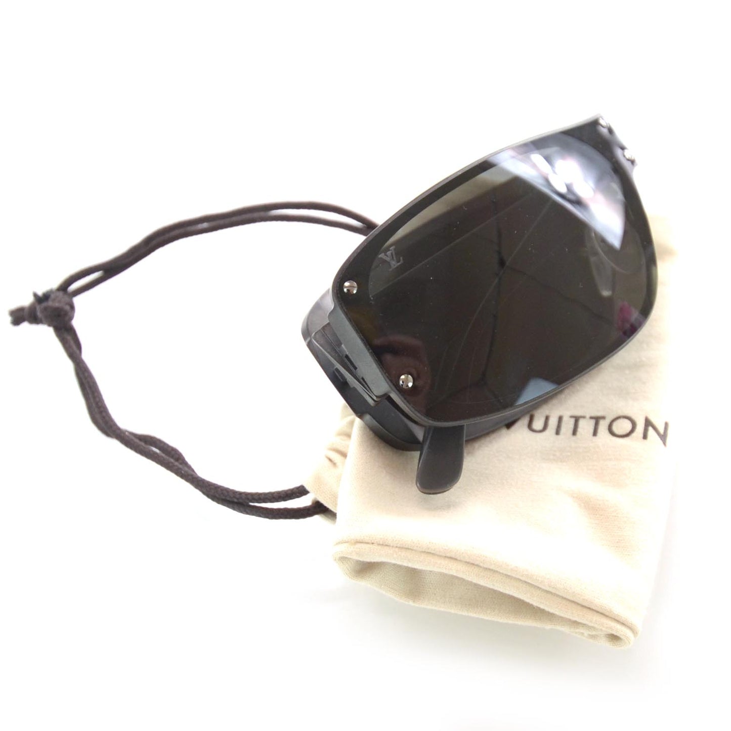 Damier Folding Evasion Sunglasses