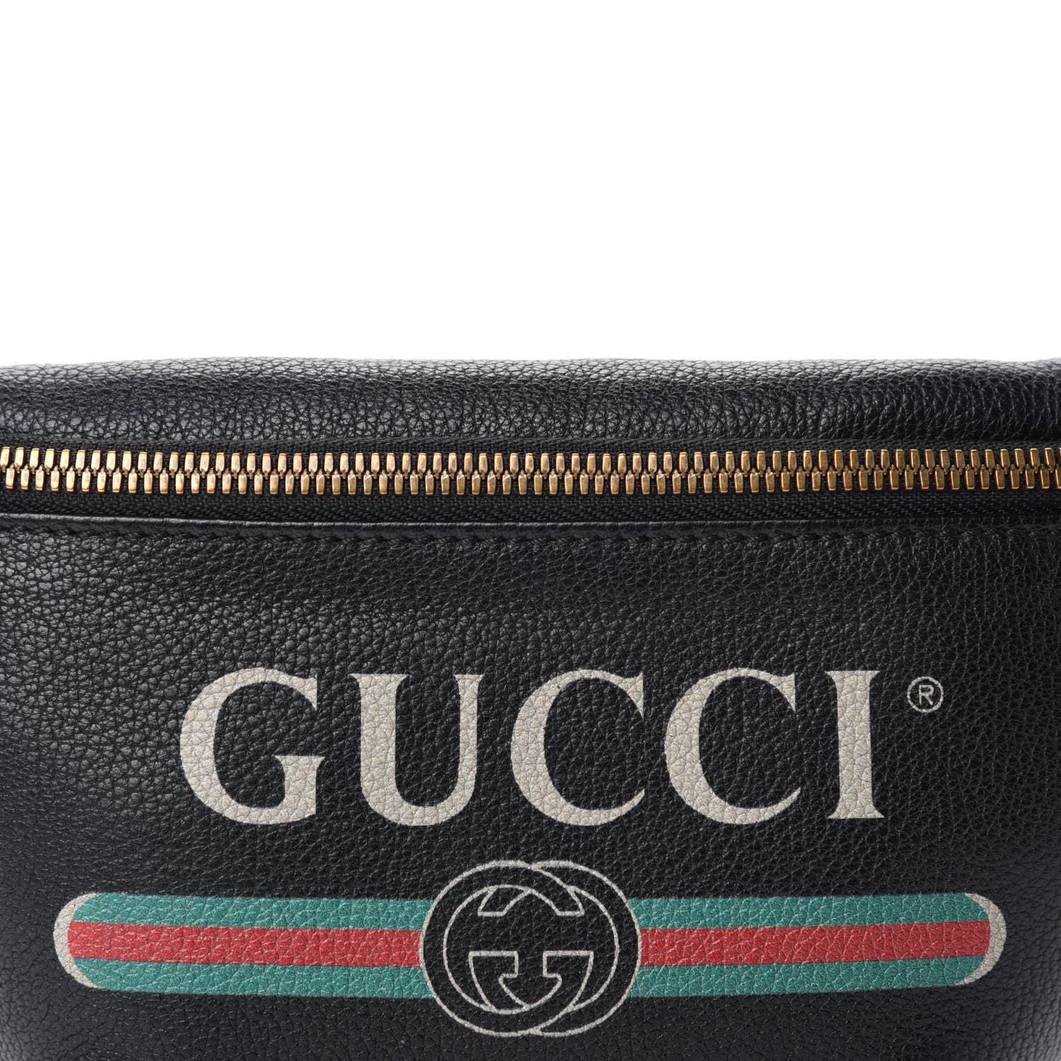 Gucci Grained Calfskin Small Logo Belt Bag Black 11 of 11