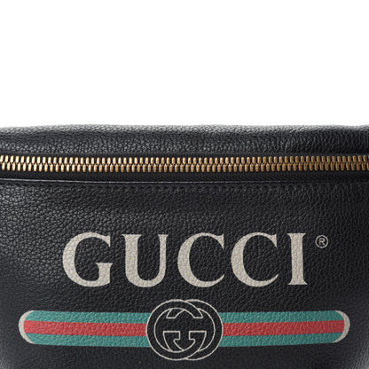 Gucci Grained Calfskin Small Logo Belt Bag Black 11 of 11
