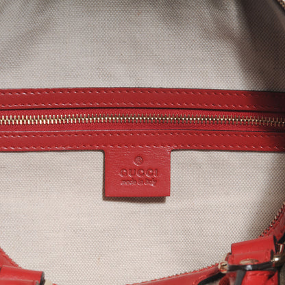 Gucci Monogram Vintage Web Medium Boston Red 7 of 9