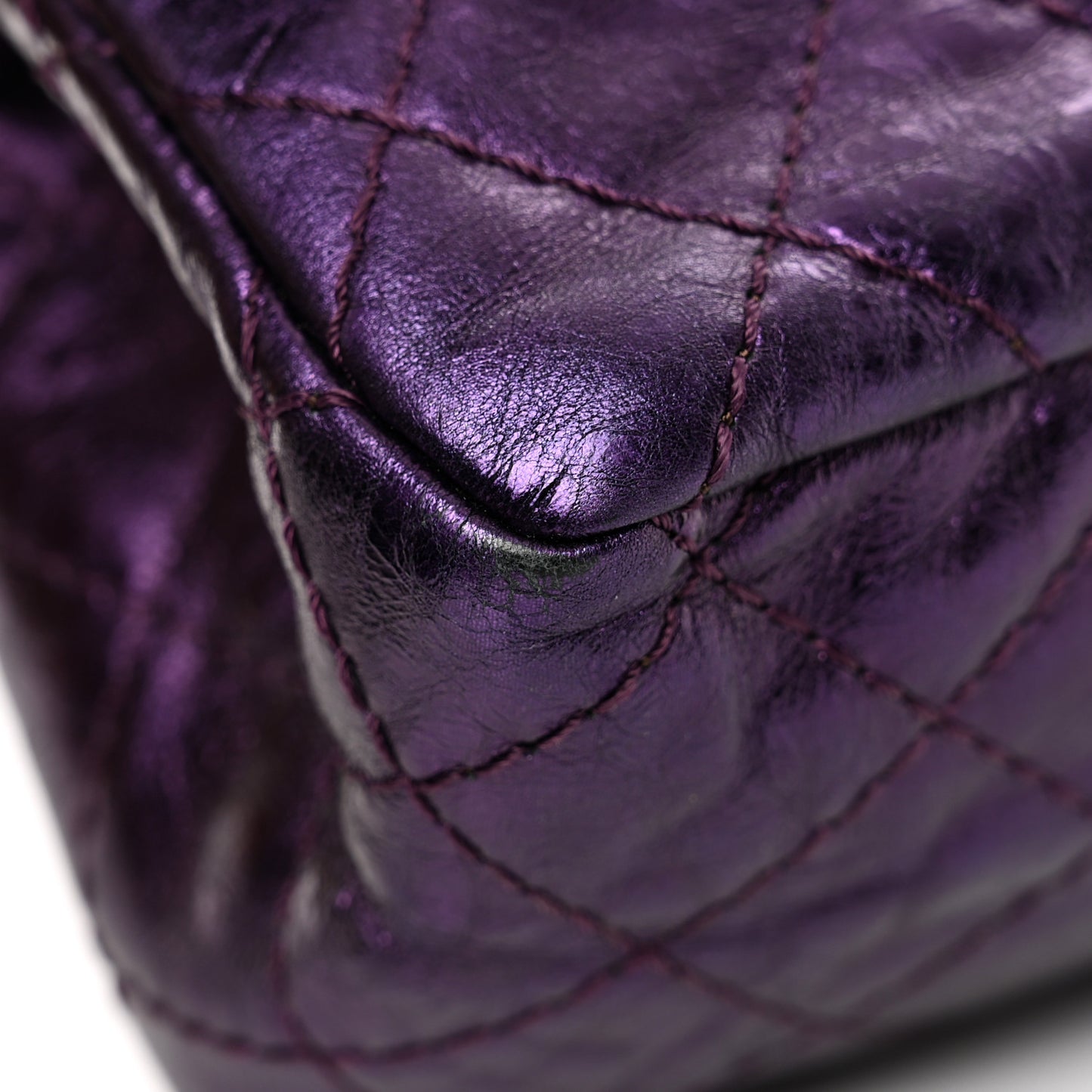 Metallic Calfskin 2.55 Reissue 225 Flap Violet