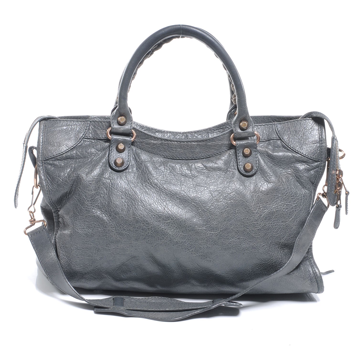 Balenciaga Agneau Giant 12 Rose Gold Hardware City Gris Tarmac 3 of 7