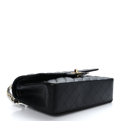Chanel Caviar Quilted Medium Double Flap Black 4 of 9