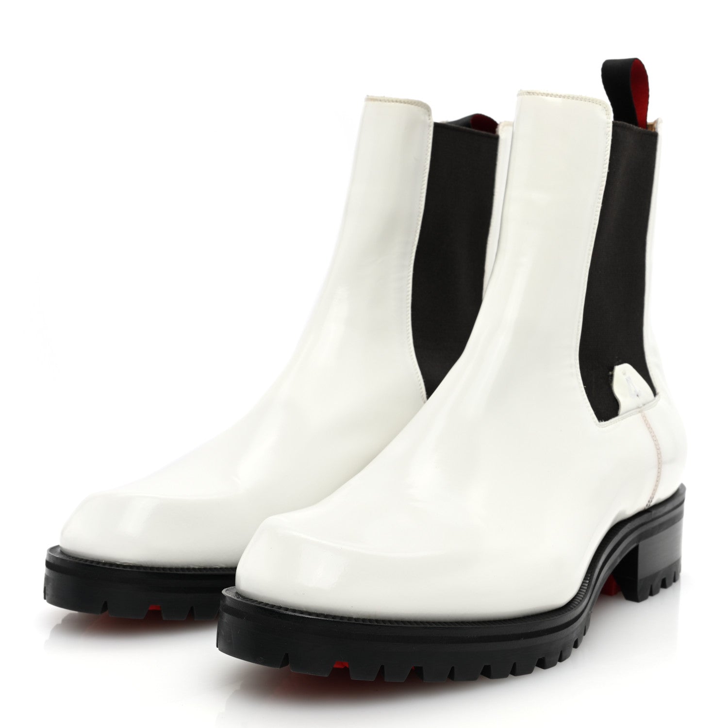 Christian Louboutin Calfskin Abrasivato Mens Motok Flat Boots 42.5 White 2 of 7
