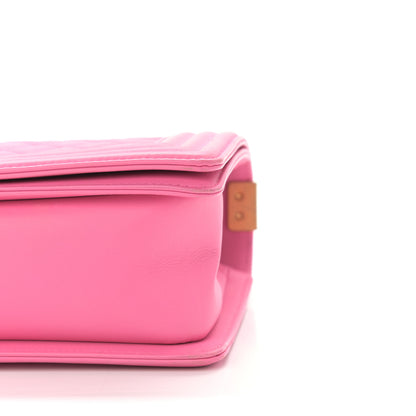 Chanel Calfskin Quilted Medium Boy Flap Pink 10 of 15