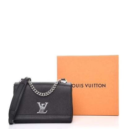 Louis Vuitton Calfskin Lockme II Chain Bag BB Black 8 of 8