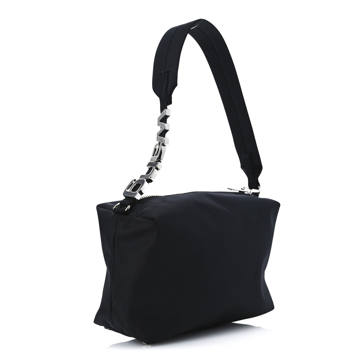 Nylon Canvas Heiress Sport Shoulder Bag Black