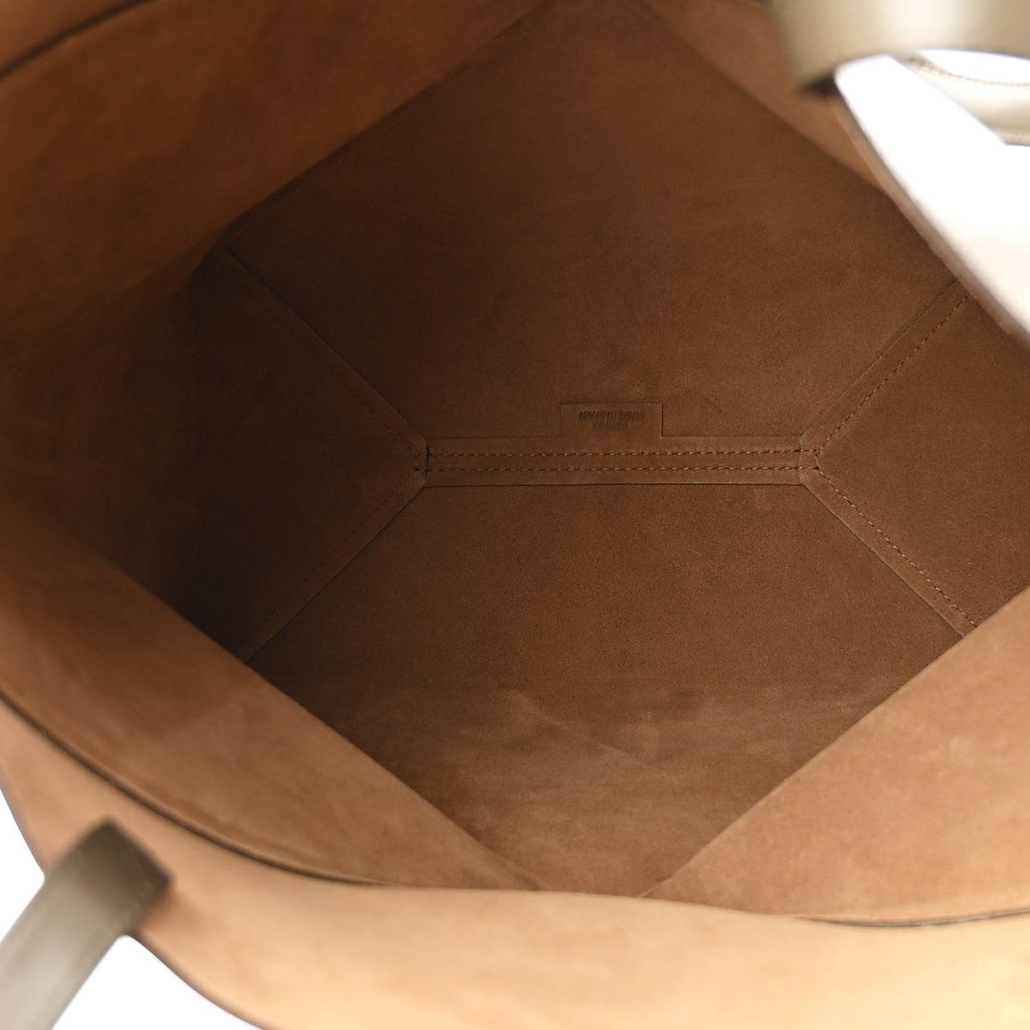 Shiny Calfskin Medium Puzzle Fold Tote Dark Khaki Green