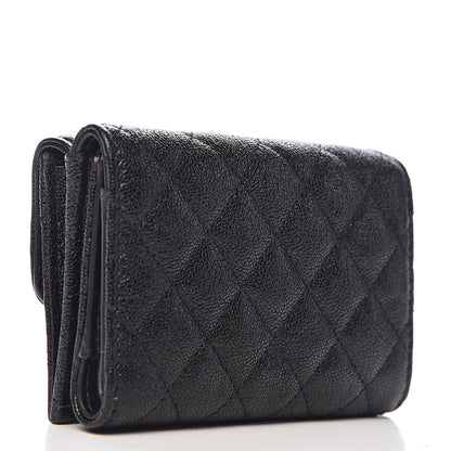 Chanel Caviar Quilted Small Boy Flap Wallet Black 3 of 8