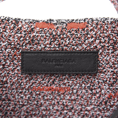 Balenciaga Tweed Toggle Convertible Tote Orange 5 of 9