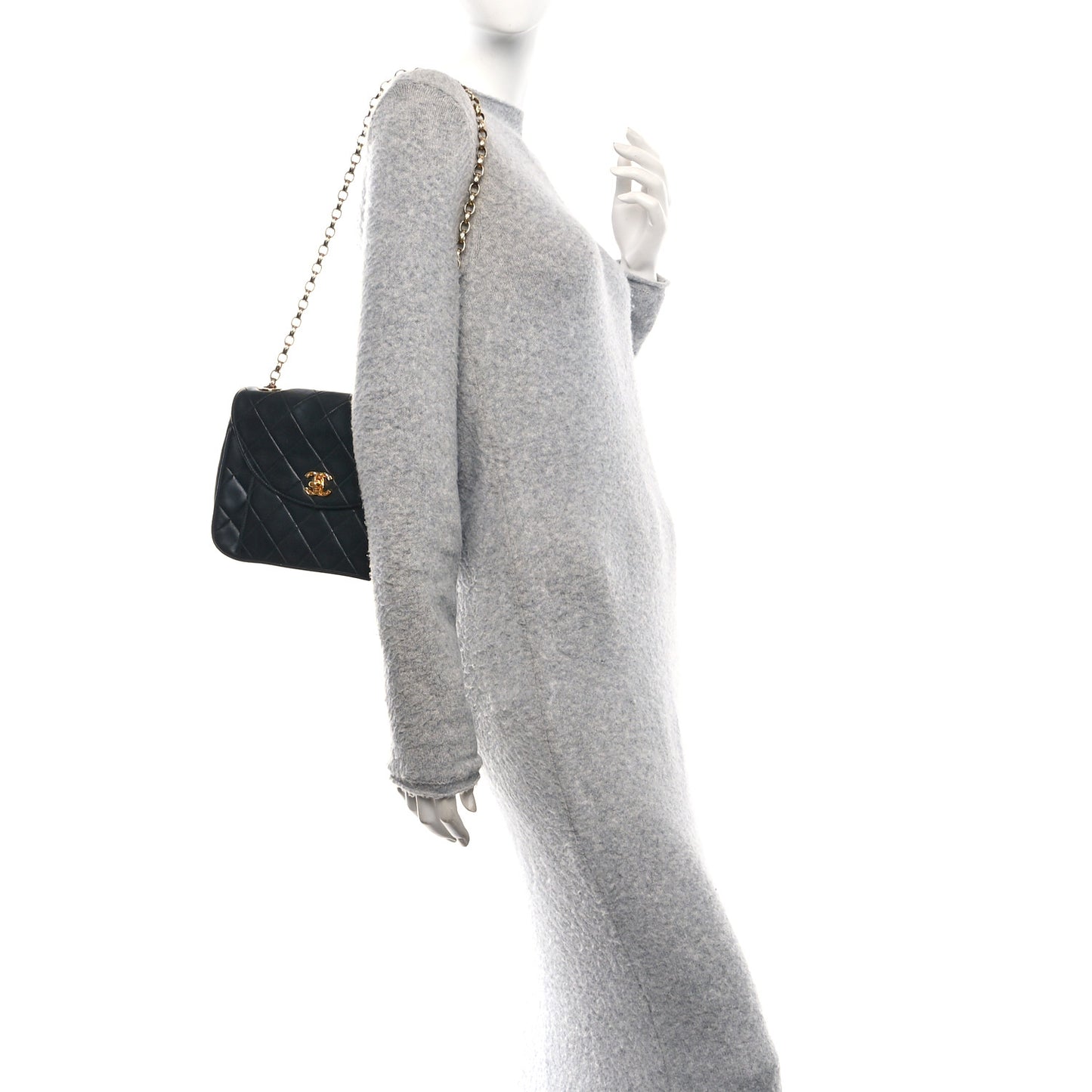 Lambskin Quilted Small Bijoux Flap Black