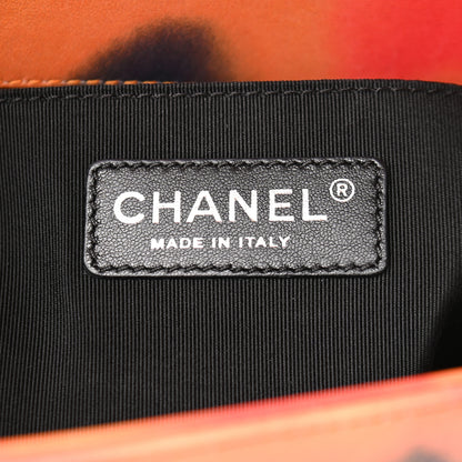 Chanel Printed Lambskin Quilted Medium Flower Power Boy Flap 5 of 8