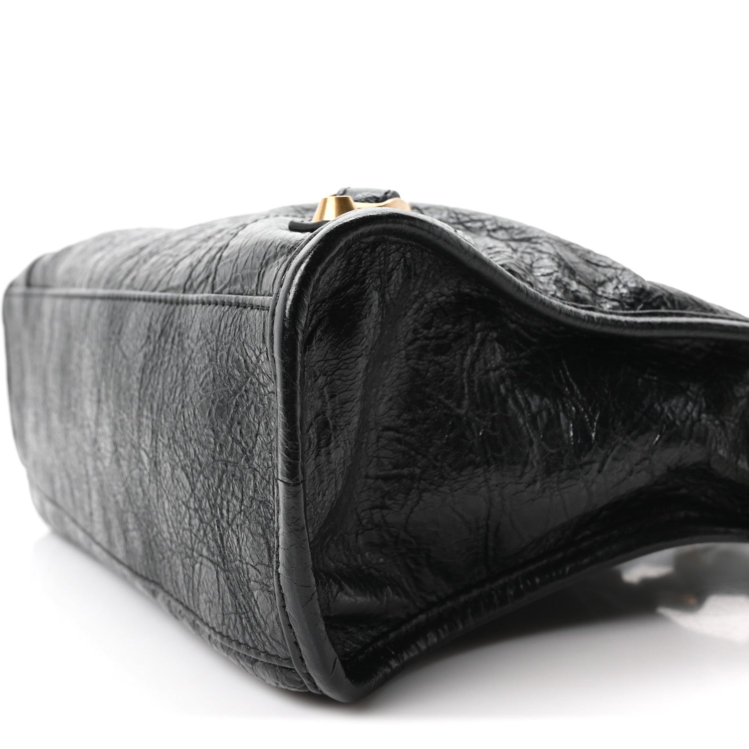 Balenciaga Agneau Arena Gold Hardware Small Le City Black 10 of 10