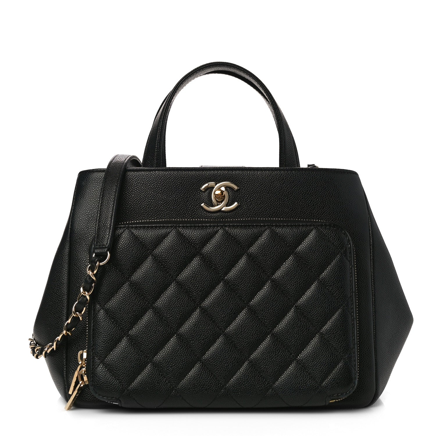 Chanel Caviar Quilted Small Business Affinity Shopping Bag Black 1 of 10