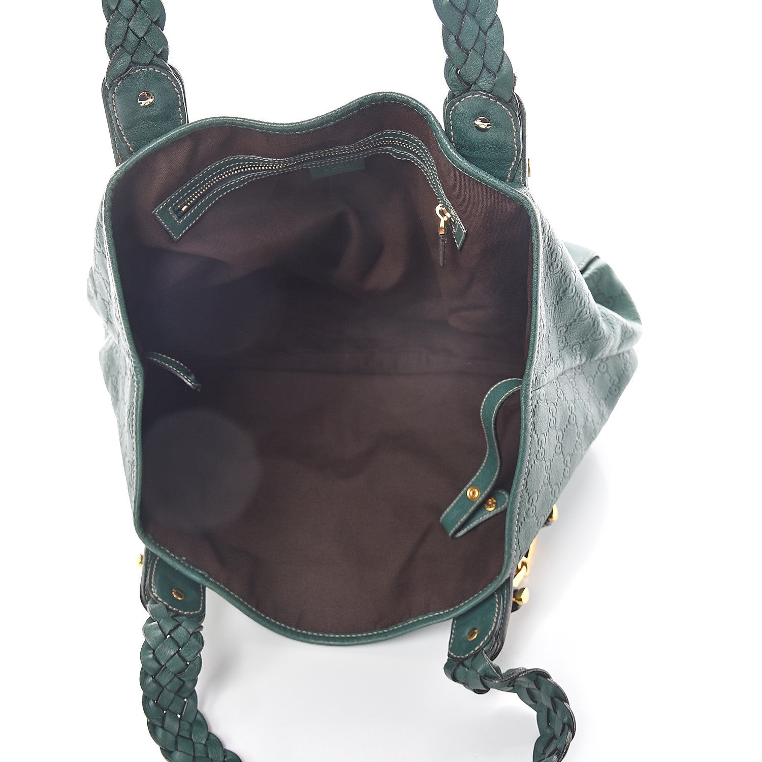 Gucci Guccissima Medium Pelham Shoulder Bag Green 4 of 8