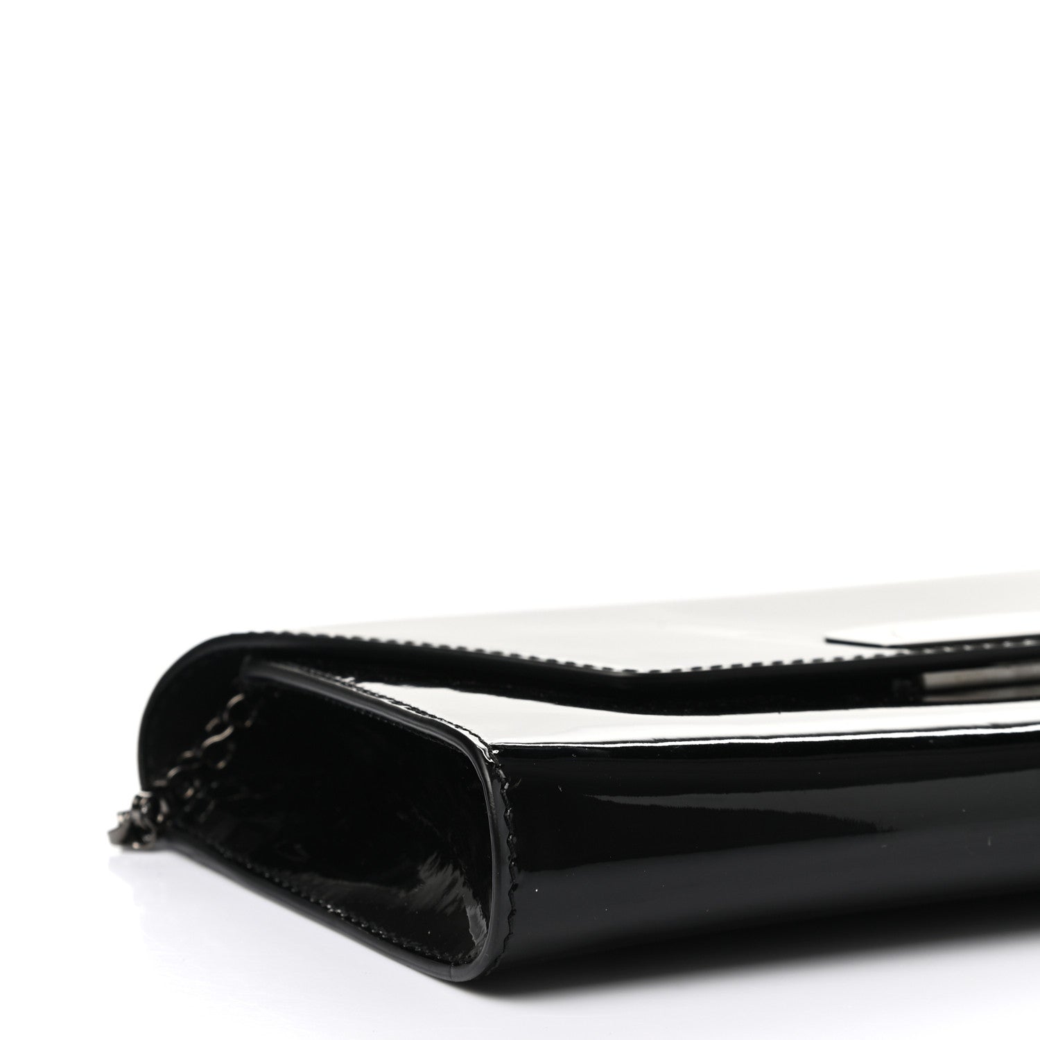Christian Louboutin Patent Vero Dodat Clutch Black 8 of 10