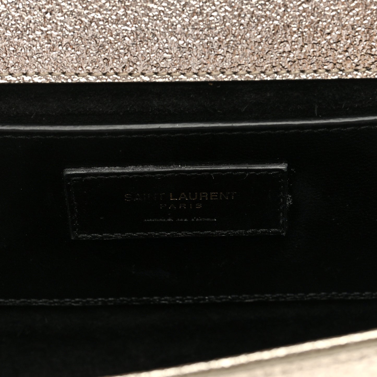 Metallic Calfskin Small Classic Monogram Kate Satchel Gold