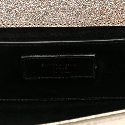 Saint Laurent Metallic Calfskin Small Classic Monogram Kate Satchel Gold 6 of 8
