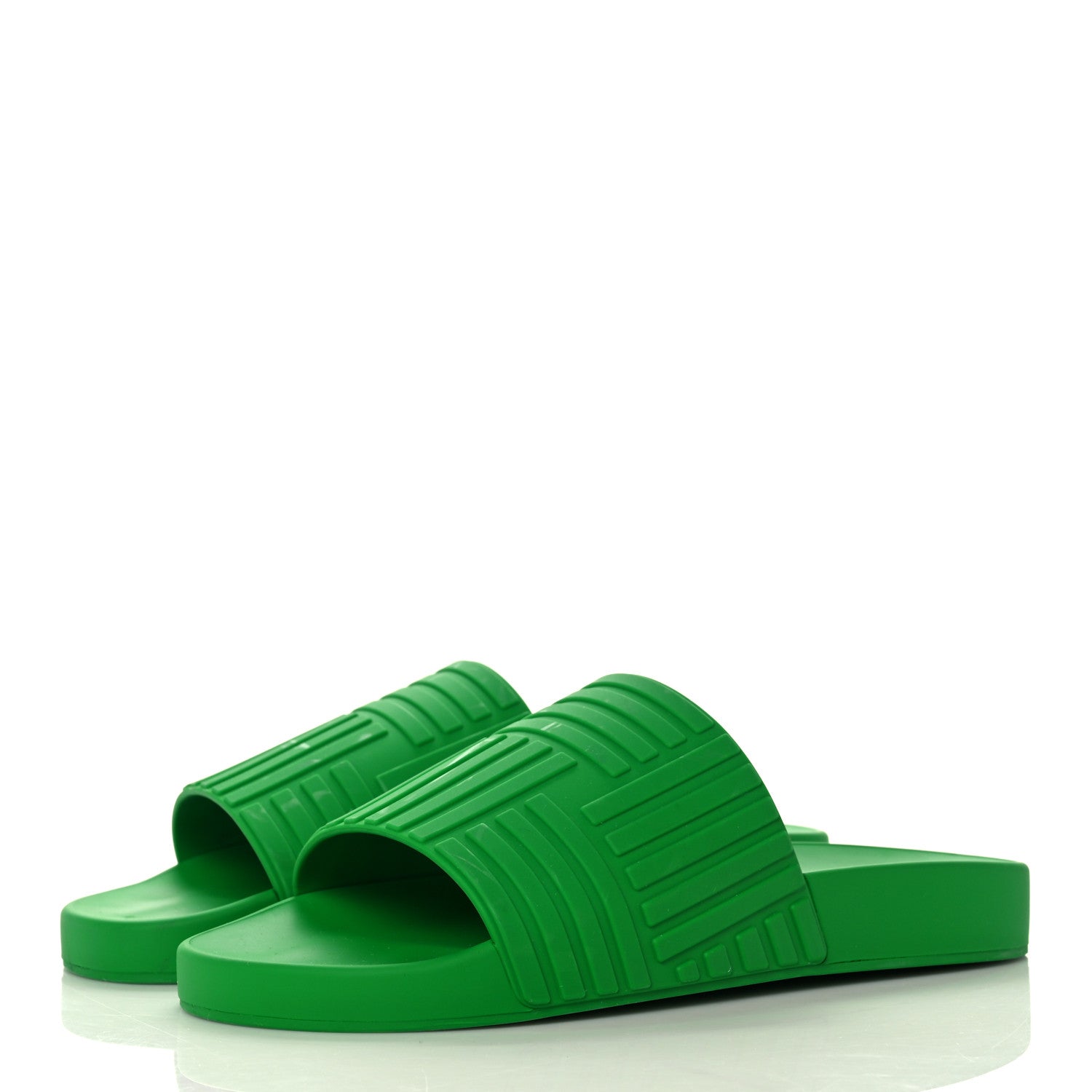 Bottega Veneta Rubber Carpet Slider Sandals 39 Parakeet 3 of 16
