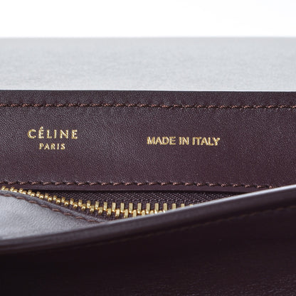 Celine Textured Calfskin Tri-Color Large Trapeze Burgundy 6 of 9