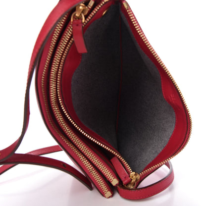 Celine Lambskin Large Trio Crossbody Bag Fuchsia 5 of 14