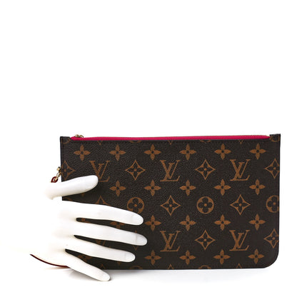 Louis Vuitton Monogram Neverfull MM GM Pochette Pivoine 2 of 10
