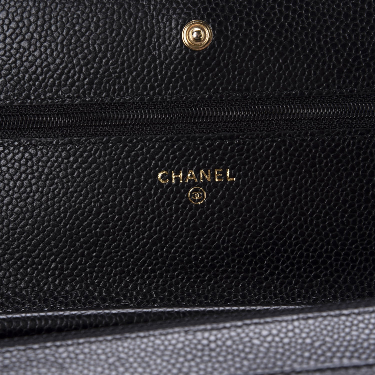 Chanel Caviar Quilted Wallet On Chain WOC Black 8 of 12